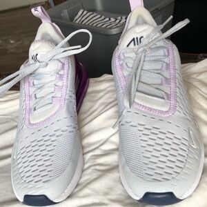 Nike Air Max 270 Light Blue and Lavender Sneakers